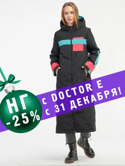 Парка демисезонная на молнии, с капюшоном и поясом DOCTOR E 19679276 купить за 9 833 ₽ в интернет-магазине Wildberries