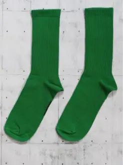 Носки высокие длинные зеленые цветные в рубчик Snugsocks 19692270 купить за 294 ₽ в интернет-магазине Wildberries