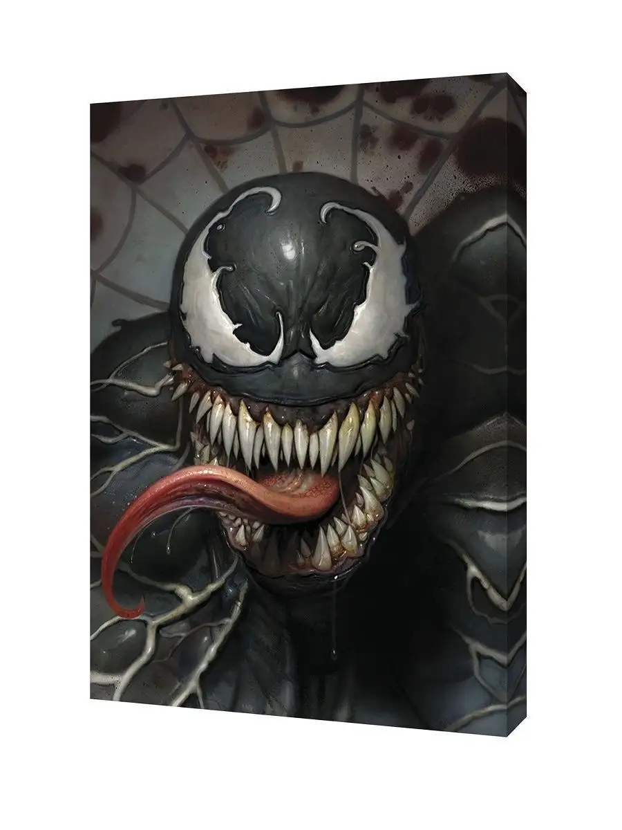 Картина на холсте Веном 50х70 см.Venom. Marvel Marvel 19694810 купить за 1  329 ₽ в интернет-магазине Wildberries