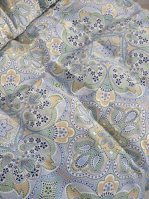 Milky Garden Пододеяльник евро 200х215 см на молнии сатин Бисер, 200x215 см, фото 2
