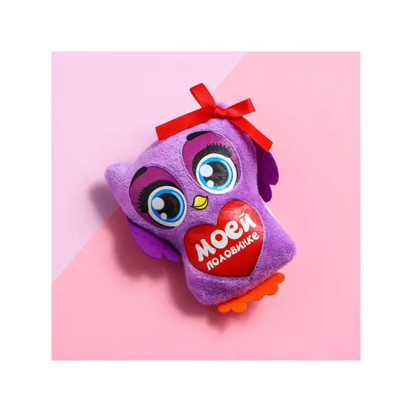 Магнит "Моей половинке", совушка