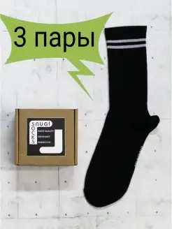 Носки высокие длинные базовые набор 3 пары Snugsocks 19906154 купить за 568 ₽ в интернет-магазине Wildberries