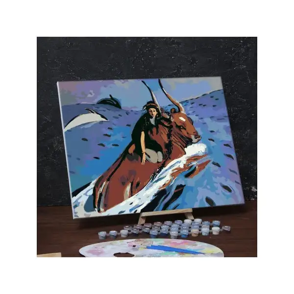 Картина по номерам на холсте с подрамником Похищение Европы