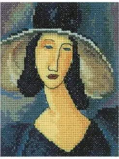 Оригинал - Схема вышивки «Девушка в шляпе» - Автор «marrpu» - Авторы - Вышивка крестом