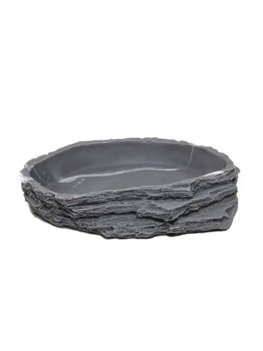 LUCKY REPTILE Кормушка-поилка для рептилий Granite, серый
