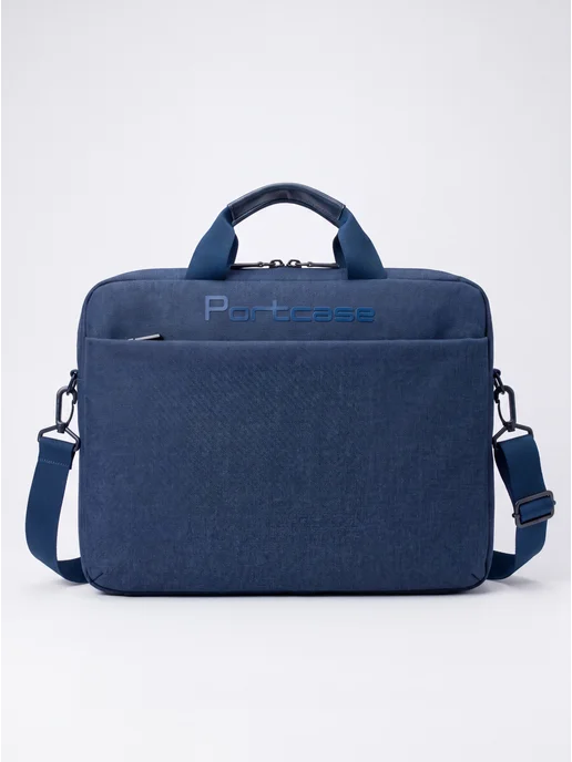 Portcase Сумка для ноутбука 14 13.3 13 и документов а4, синий