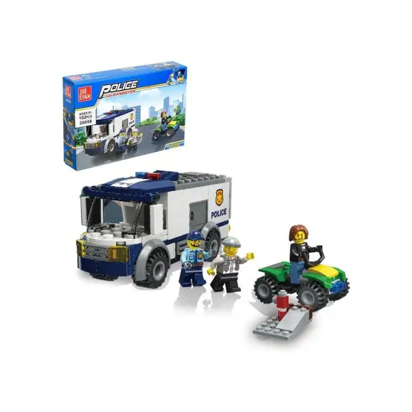 Конструктор Полиция "Погоня за преступниками", 152 детали