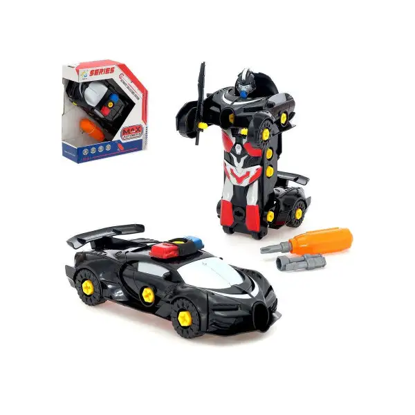 Конструктор винтовой "Автобот полицейский", с отвёрткой и на