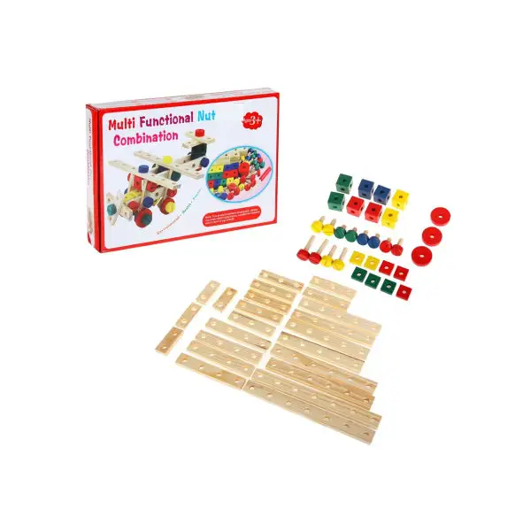 Конструктор из деталей "Собери транспорт. Самолёт", для малы