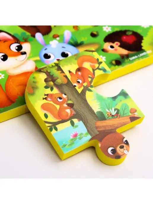 Крошка Я Игрушка-пазл для ванны, голубой, фото 3