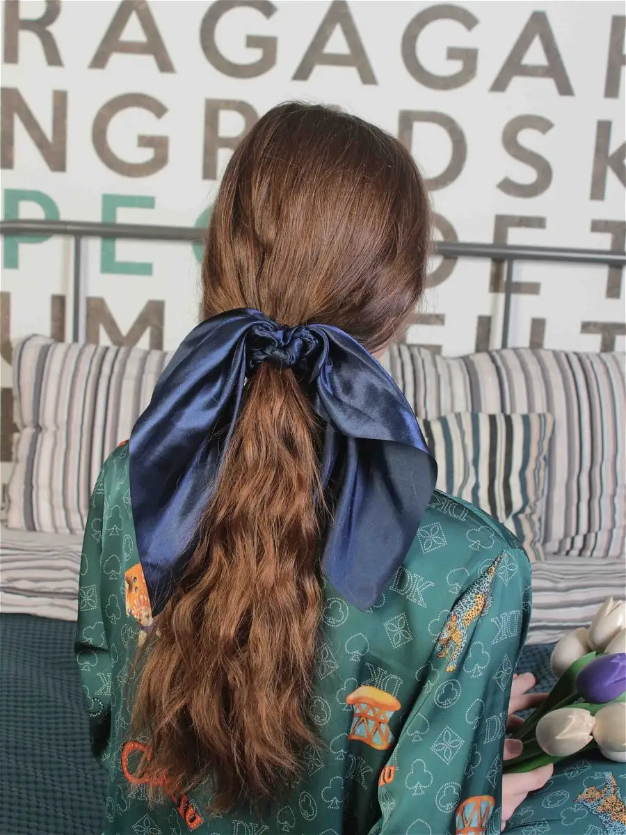 резинки для волос в стиле канзаши из атласных лент ручной работы купить на ЦЕХ32