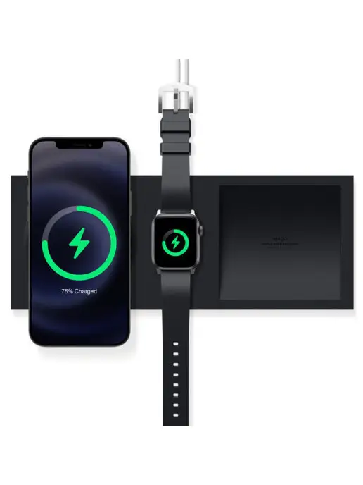 Elago Стенд MagSafe Tray Duo для iPhone Apple Watch Black, черный