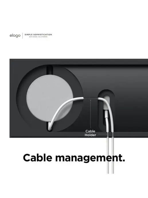 Elago Стенд MagSafe Tray Duo для iPhone Apple Watch Black, черный, фото 2