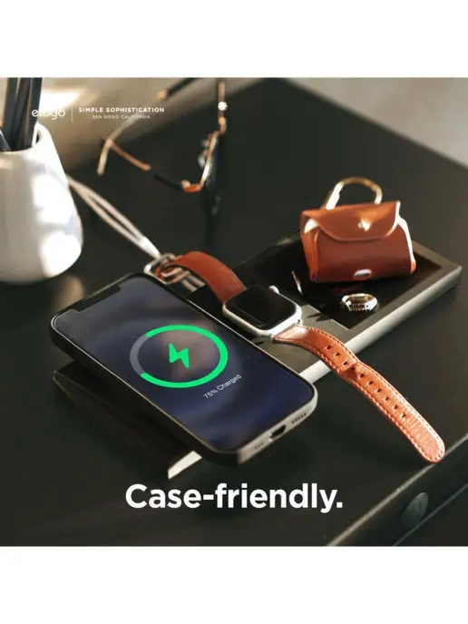 Elago Стенд MagSafe Tray Duo для iPhone Apple Watch Black, черный, фото 5