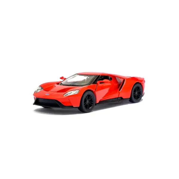 Машина металлическая Ford GT, 1:38, открываются двери, инерция, цвет красный