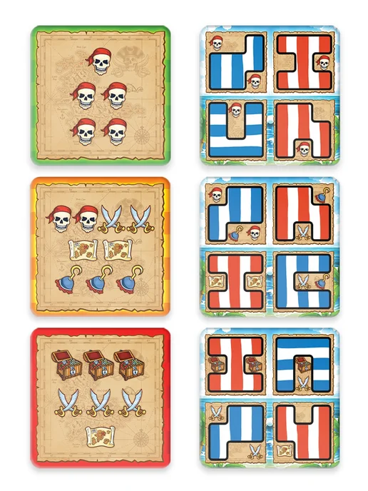 ЛАС ИГРАС Настольная игра для детей головоломка Пиратский остров, синий, фото 8