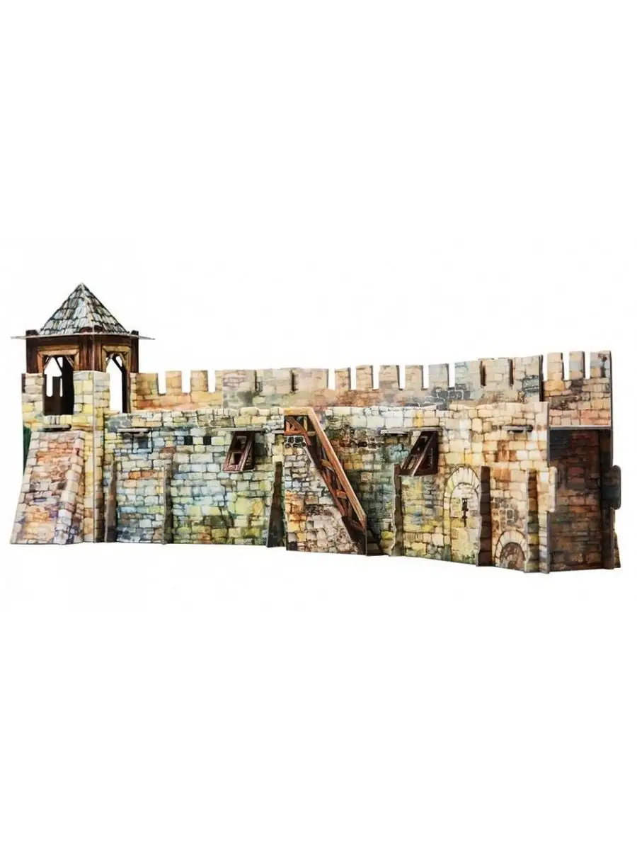 Сборная модель Умная Бумага Крепостная стена серии Средневековый город (286)