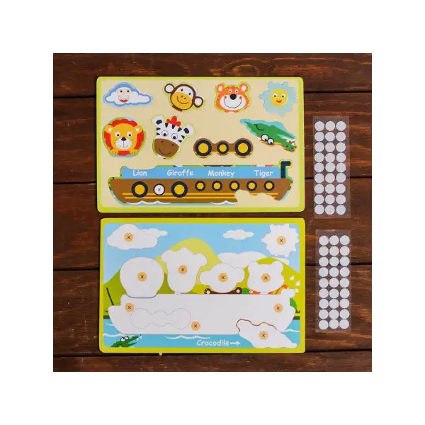 Игра на липучках "Животные на корабле"