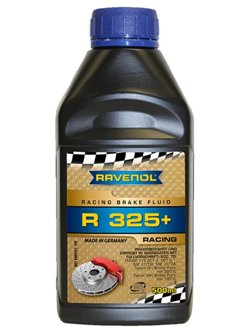RAVENOL Тормозная жидкость для автогонок R325+, 500 мл