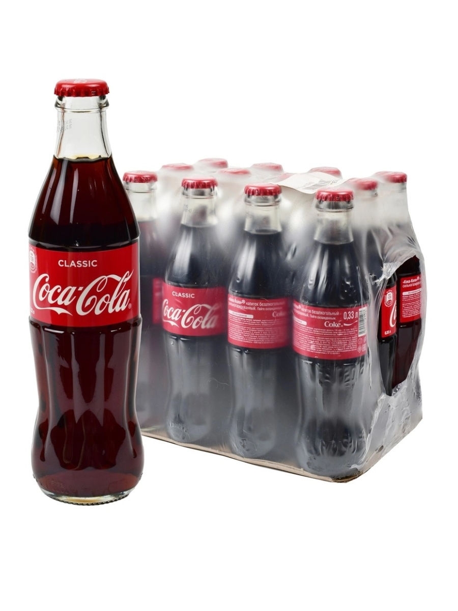 COCA-COLA (Кока-Кола) 12 шт по 0,33л стекло Coca-Cola 20889333 купить в  интернет-магазине Wildberries