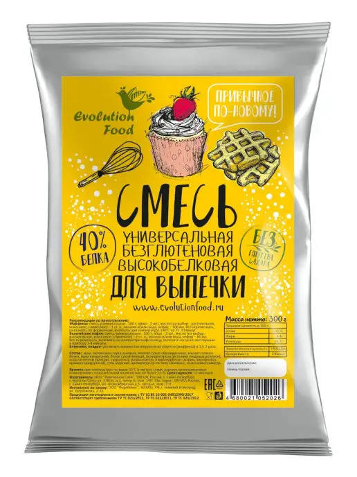 Evolution Food Смесь для выпечки универсальная, вариант