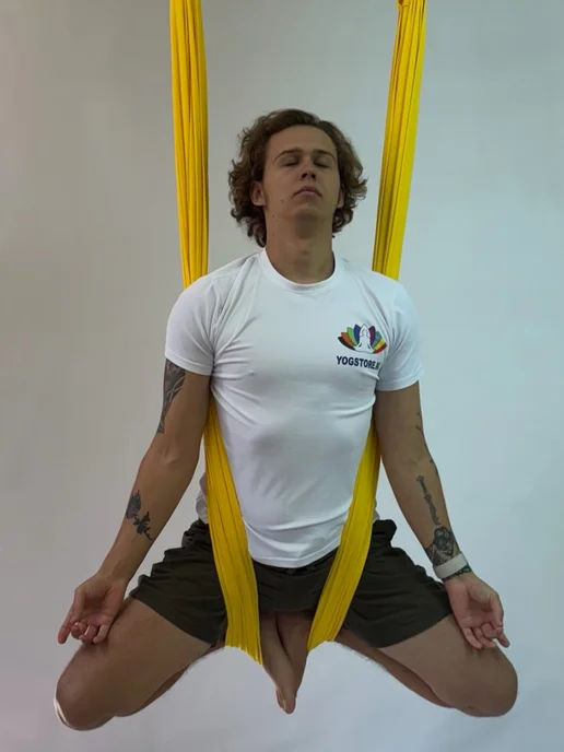 YoGuru Гамак для йоги Комфорт, желтый, фото 7