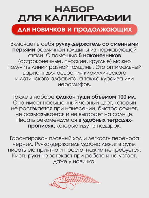 ПринтБук Набор для каллиграфии для взрослых, вариант, фото 4