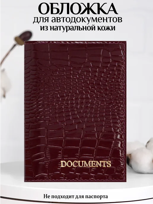 Barsalini Land Обложка для автодокументов, красный