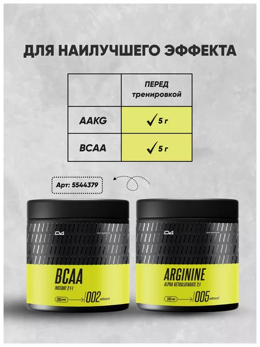 Do4a Lab Аргинин ААКГ порошок Arginine AAKG, яблоко, 450 г, 450 г, фото 5