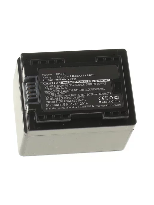 iBatt Аккумуляторная батарея 2400mAh для Canon LEGRIA HF R36, 2400 мАч