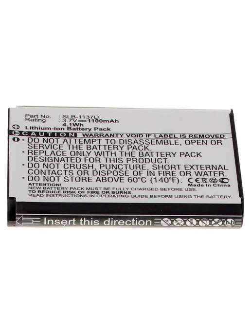 iBatt Аккумуляторная батарея 1100mAh для фотокамер Samsung NV40, 1100 мАч, фото 2