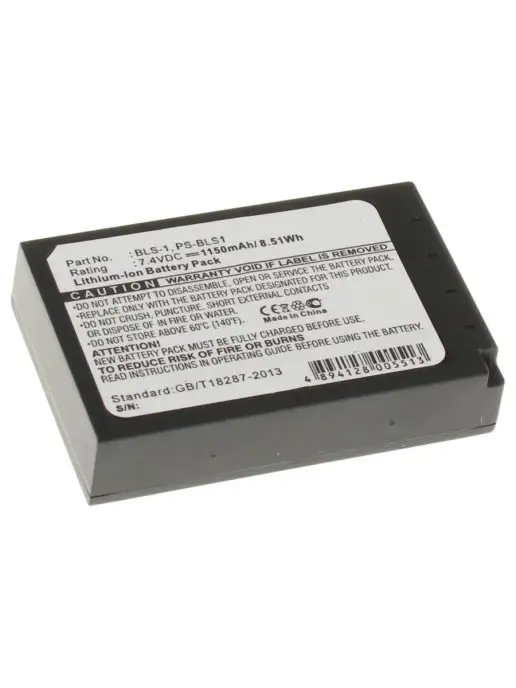 iBatt Аккумуляторная батарея 1150mAh для фотокамер Olympus E-400, 1150 мАч