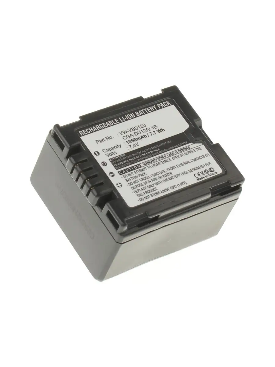 Аккумулятор батарея 1050mAh для NV-GS75, NV-GS33, NV-GS250, VDR-D300,  VDR-D150 iBatt 21040803 купить в интернет-магазине Wildberries