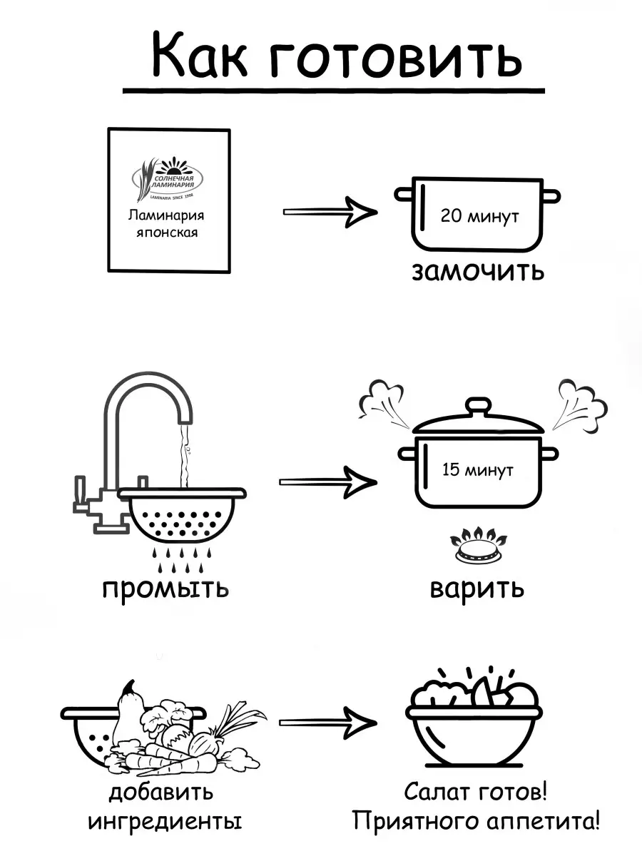 Солнечная ламинария Морская капуста ламинария