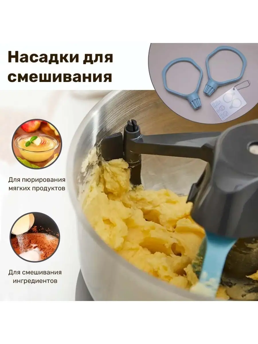 Планетарный миксер с чашей,тестомесильная машина,6 скоростей Morphy  Richards 21055658 купить в интернет-магазине Wildberries