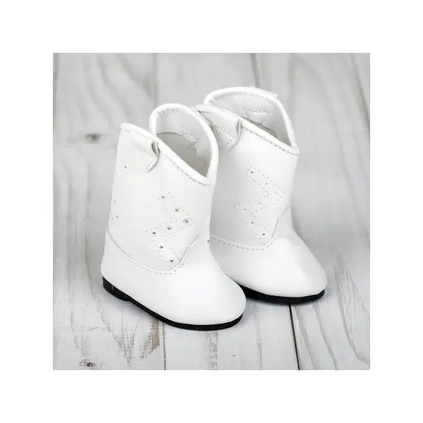 Сапоги для куклы "Орнамент", длина подошвы: 7,5 см, цвет мол