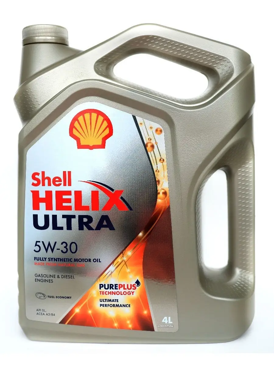 Моторное масло Shell HELIX ULTRA 5W-30 Синтетическое 4 л Shell 21091003  купить в интернет-магазине Wildberries