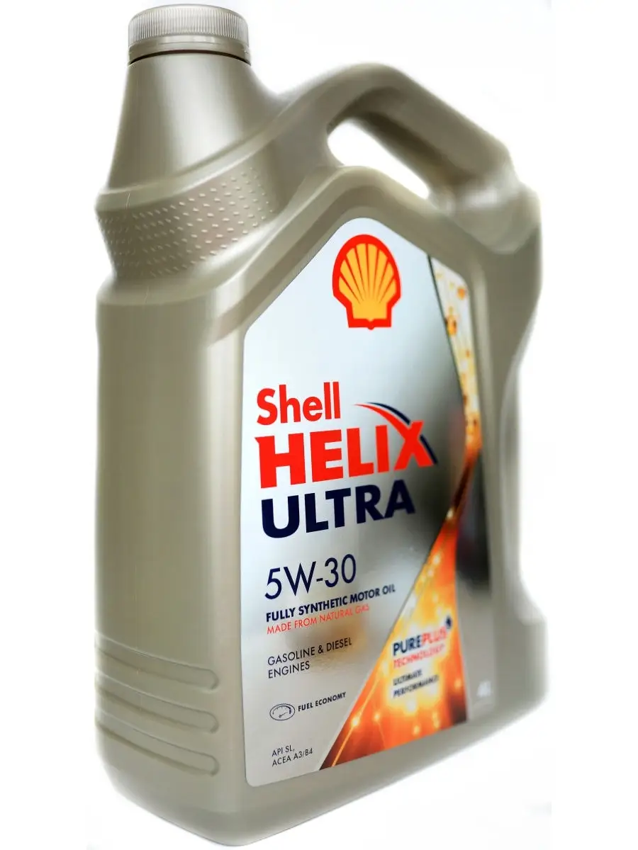 Моторное масло Shell HELIX ULTRA 5W-30 Синтетическое 4 л Shell 21091003  купить в интернет-магазине Wildberries