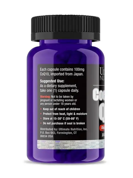 Ultimate Nutrition Витамины Коэнзим Ку-10, 30 капсул, вариант, фото 2