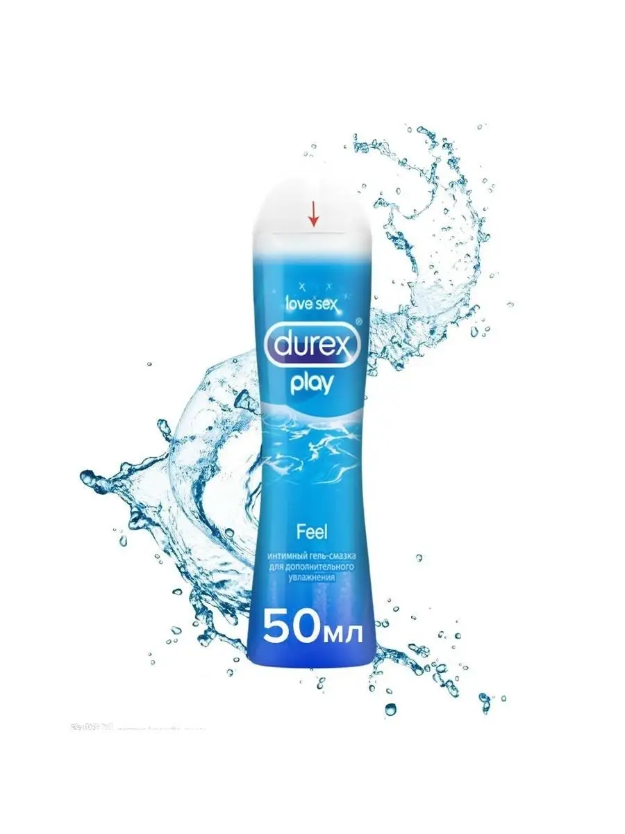 Интимный гель-смазка на водной основе Play Feel, 50мл/100 мл Durex 21118041  купить в интернет-магазине Wildberries