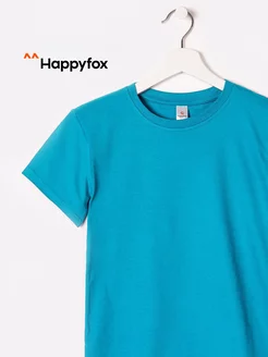 Футболка однотонная 100% хлопок HappyFox 21119074 купить за 369 ₽ в интернет-магазине Wildberries