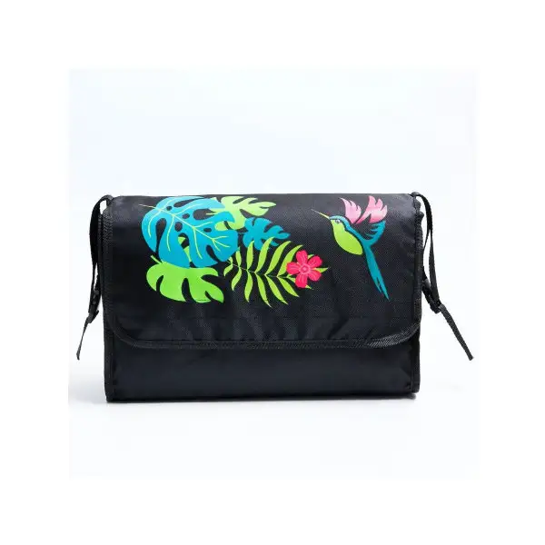 Сумка-органайзер для коляски и санок "Тропики", цвет чёрный