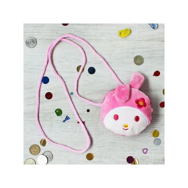 Сумочка "Зайка", 11х11 см, цвет розовый