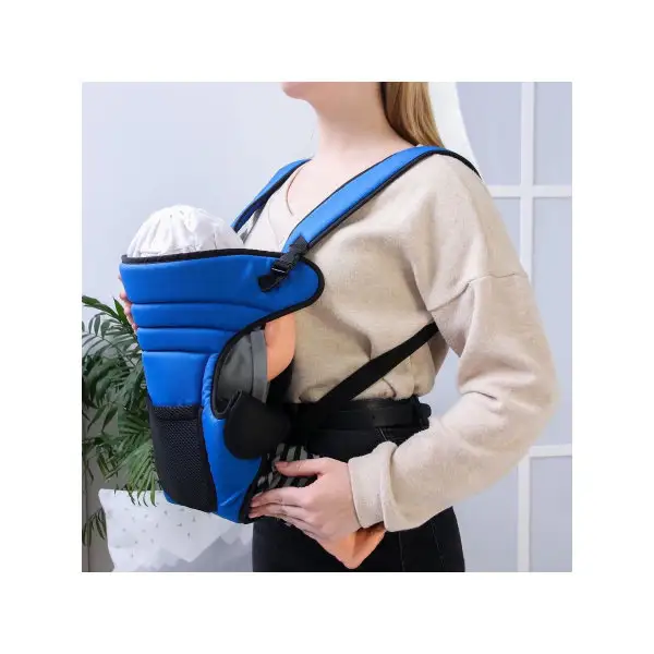 Рюкзак-кенгуру c карманом, цвет синий