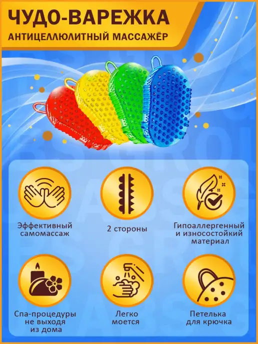 ABS Group Антицеллюлитный массажер чудо варежка, вариант, фото 5