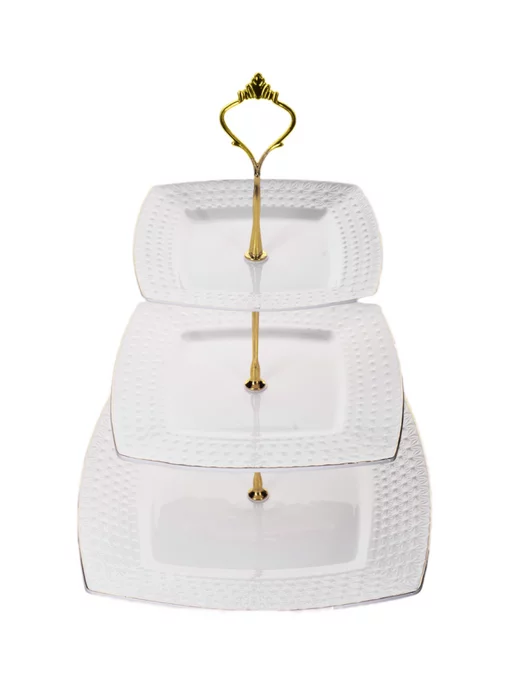 Фруктовница сервировочная 3 яруса - фото 4