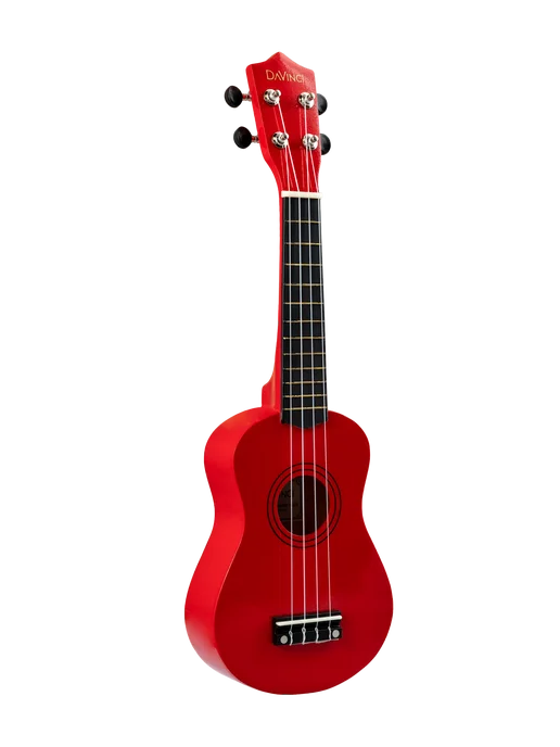 DaVinci VINS 10 укулеле сопрано, красный
