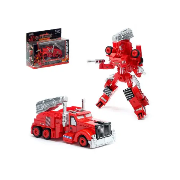 Робот "Пожарный", трансформируется, с металлическими элемент