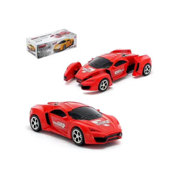 Робот-трансформер "Спорткар" световые и звуковые эффект, раб