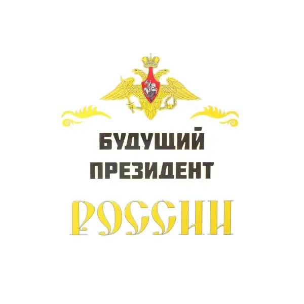 Термонаклейка на листе "Будущий президент России", набор 10